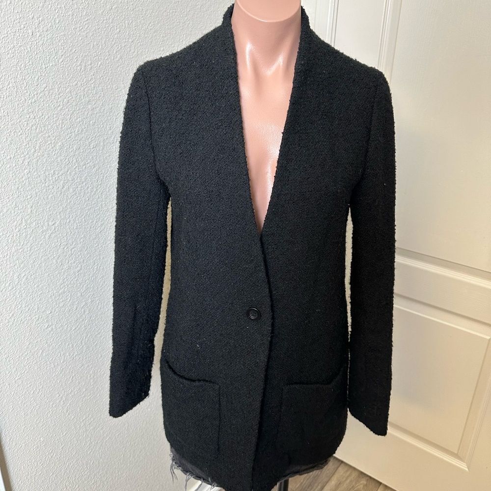 Uniqlo Carine Roitfeld Women's Black Blazer Coat Sz S
